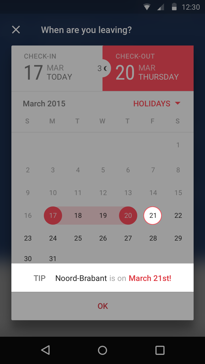 Make My Trip – Calendar Tips Highlight