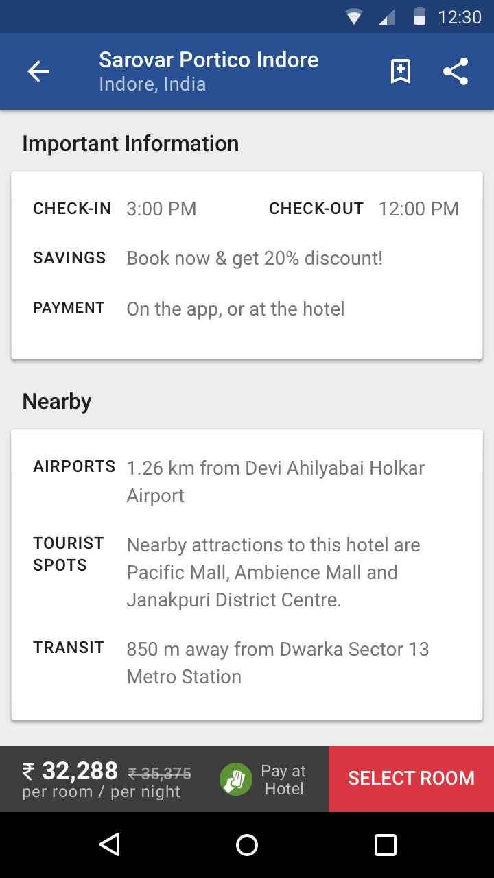 MakeMyTrip – Nearby